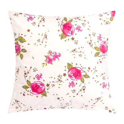 Bellatex Kissenbezug Rose rosa, 40 x 40 cm
