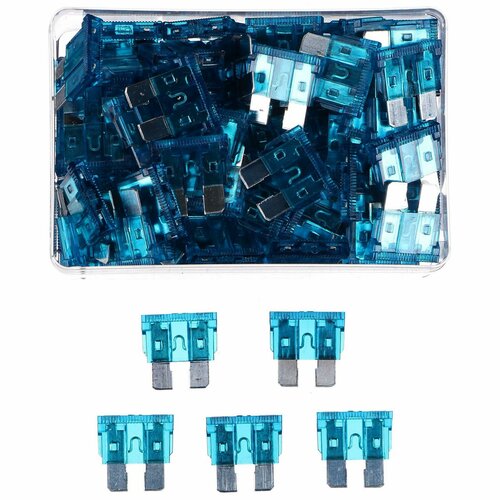 Sixtol Komplet nožnih avtomobilskih varovalkMECHANIC FUSE SET 15A, 100 kos