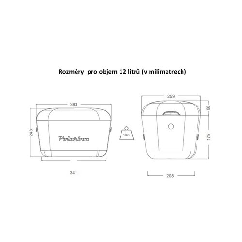 Cutie de răcire POLARBOX Classic 12 l, petrol