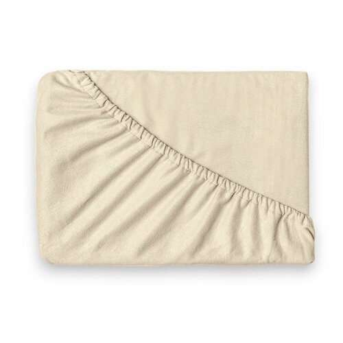 Kvalitex Flanell Bettlaken Hellbeige, 90 x 200 cm