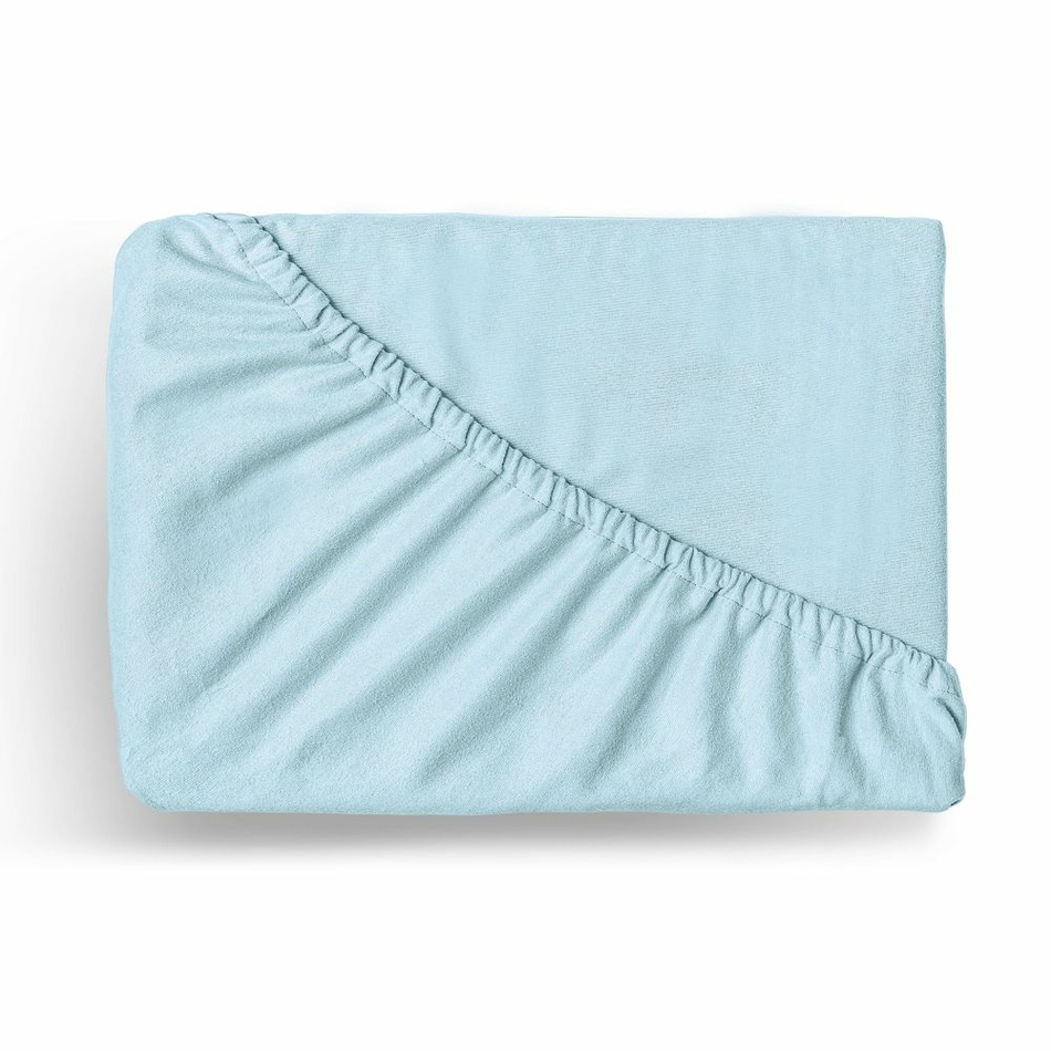 Kvalitex Flanel sztreccs lepedő világoskék, 90 x200 cm, világoskék, 90 x 200 cm