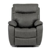 Polohovacie kreslo 4092 GREY3, vintage, sivá
