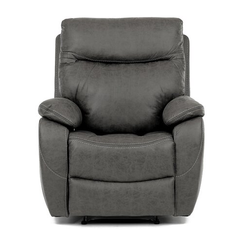 Polohovacie kreslo 4092 GREY3, vintage, sivá