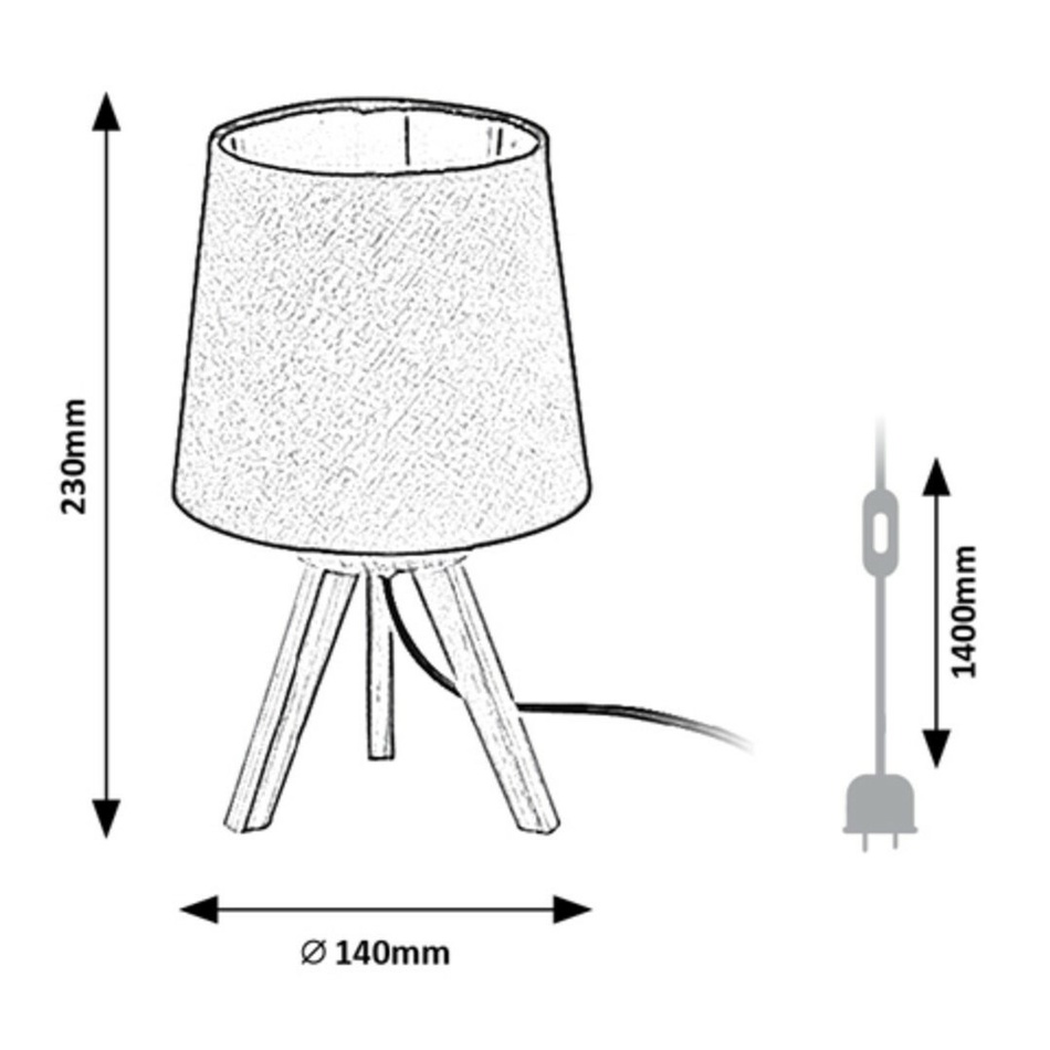 Rabalux 2068 stolní dekorativní lampa Lychee