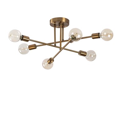 Lampa wisząca Flower - 176, brązowa