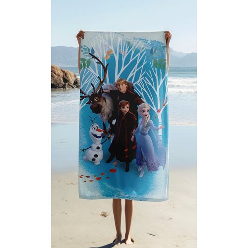 Jerry Fabrics Badetuch Die Eiskönigin Frozen 2 blue, 70 x 140 cm