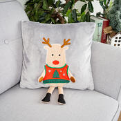 4Home Vianočný obliečka na vankúšik Xmas Reindeer, 40 x 40 cm