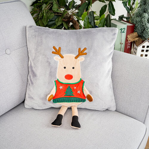 4Home Božični prevlek za blazino Xmas Reindeer, 40x 40 cm