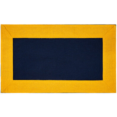 Prostírání Heda tm. modrá / žlutá, 30 x 50 cm
