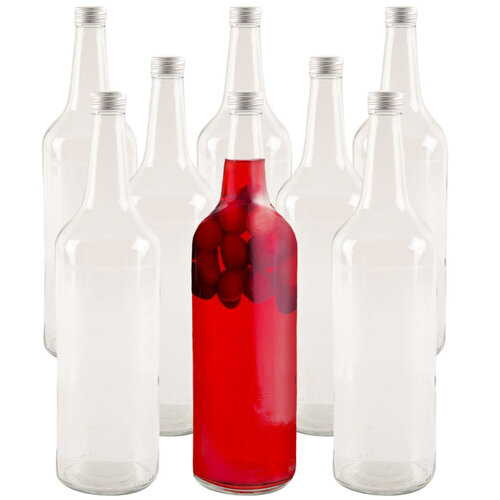 Orion Set Glasflaschen mit Deckel Spirit 0,5 l, 8 Stück