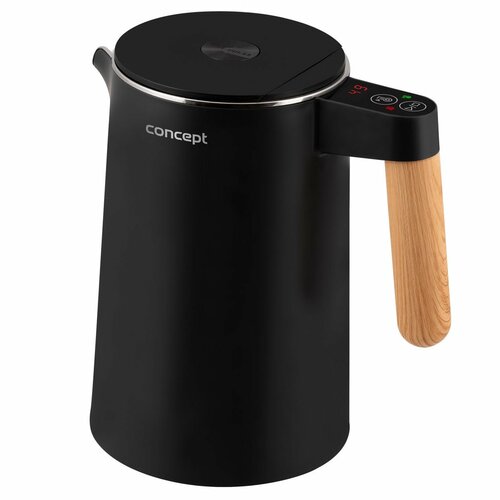 Fierbător din oțel inoxidabil Concept RK3301 Salt&amp; Pepper 1,5 l, negru