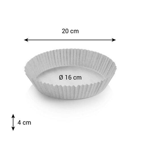 Formă de hârtie pentru Aer Fryer rotundă Tescoma DELICIA 16 cm diametru, 50 buc