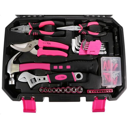 Sixtol Komplet orodja Home Pink, 128 kosov