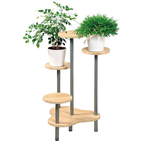 Kesper 17277 Stojalo za cvetje, hrast sonoma, 46 x72,2 x 46 cm
