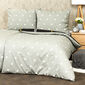 Lenjerie de pat 4Home Carouri negru din bumbac, 140 x 220 cm, 70 x 90 cm
