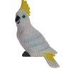 Papuga dekoracyjna Kakadu, 7 x 10 x 18 cm