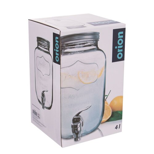 Orion Flasche Glas+Hahn, 4 l