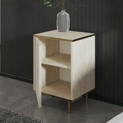 Szafka nocna Imaj Travertine and Gold