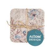 Altom Plstena podlaga pod skodelico Serenity 10 x10 cm, komplet 4 kos