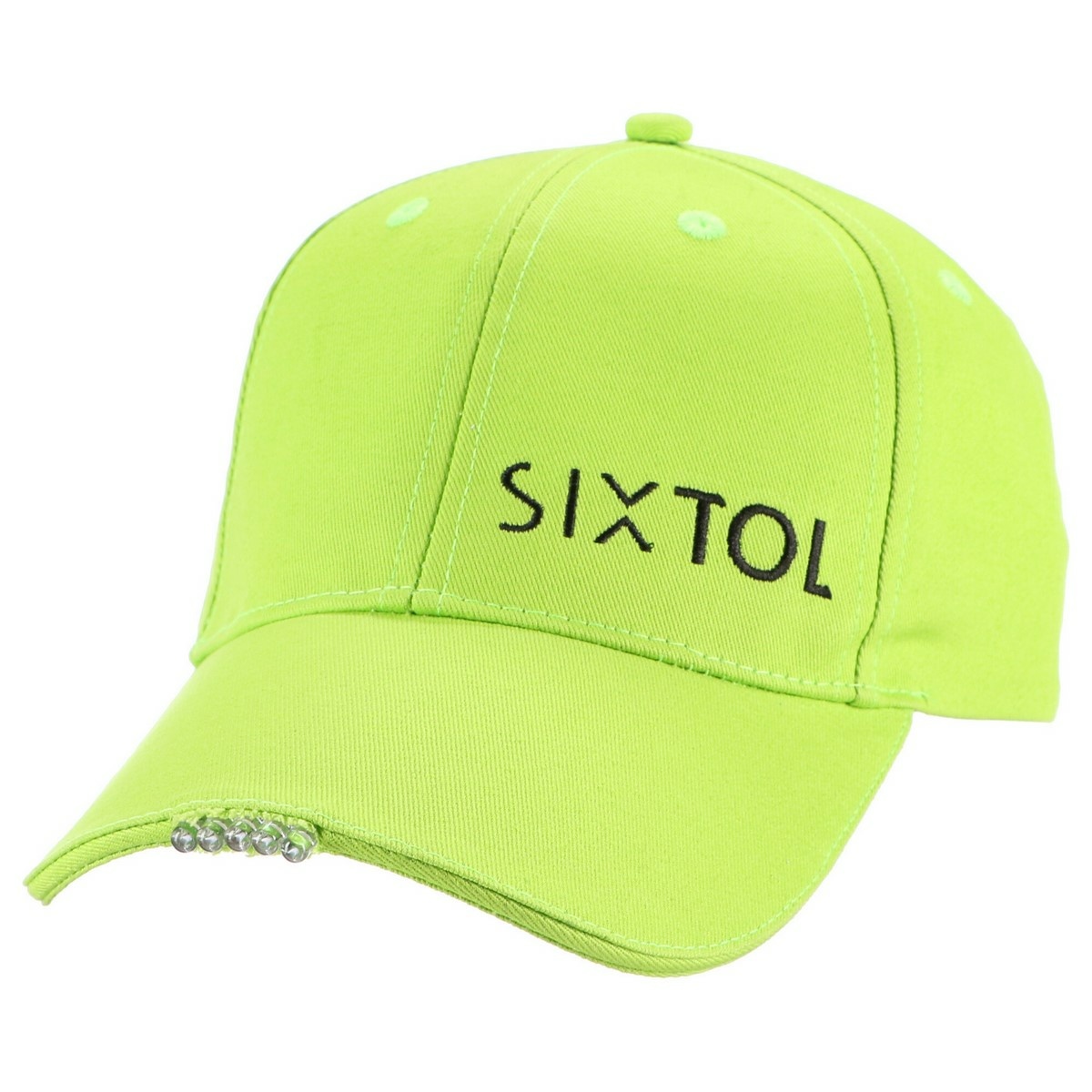 Șapcă cu lanternă LED Sixtol B-CAP 25lm, USB, uni, verde fluorescent