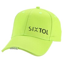 Șapcă cu lanternă LED Sixtol  B-CAP 25lm, USB, uni, verde fluorescent