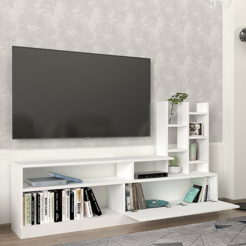 Masă TV Dolunay alb