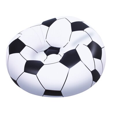 Bestway Aufblasbarer Stuhl Fußballweiß + schwarz,