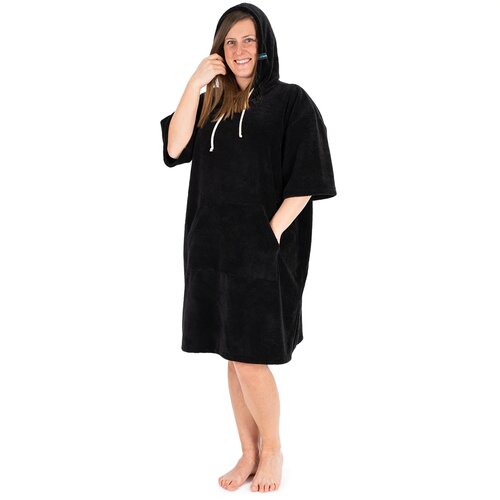 Poncho Towee Surf MONO negru, 70 x 100 cm