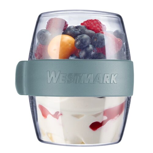 Westmark Двосекційний контейнер для їжі MAXI, 700 мл, синя
