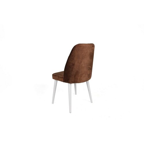 Set de scaune de sufragerie Alfa Brown and White,2 buc.