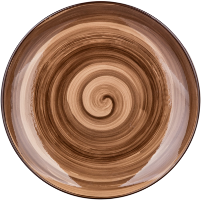 Banquet desert plate PALAS, 21,5 cm, rjava