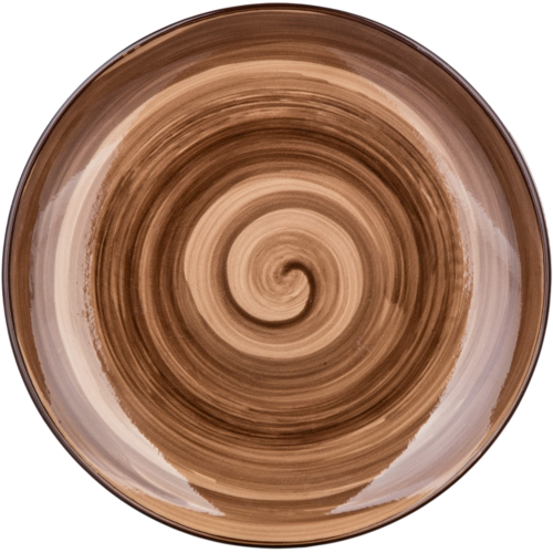 Banquet desert plate PALAS, 21,5 cm, rjava