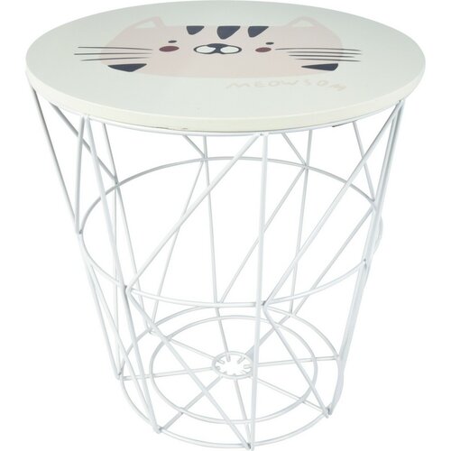 Hatu Kinder Aufbewahrungstisch Cat, 30 x 30 x 30 cm
