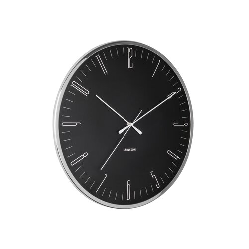 Karlsson KA5754BK Designerski zegar ścienny, 40 cm