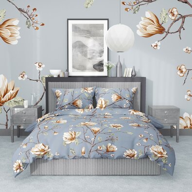 Stanex Lenjerie de pat din bumbac Magnolia gold, 140 x 200 cm, 70 x 90 cm