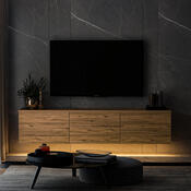 Televízny stolík Neon Illuminated Atlantic Pine