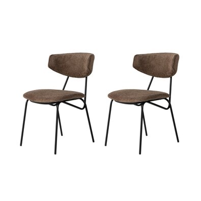 Set de scaune de sufragerie Nancy Brown and Black,2 buc.
