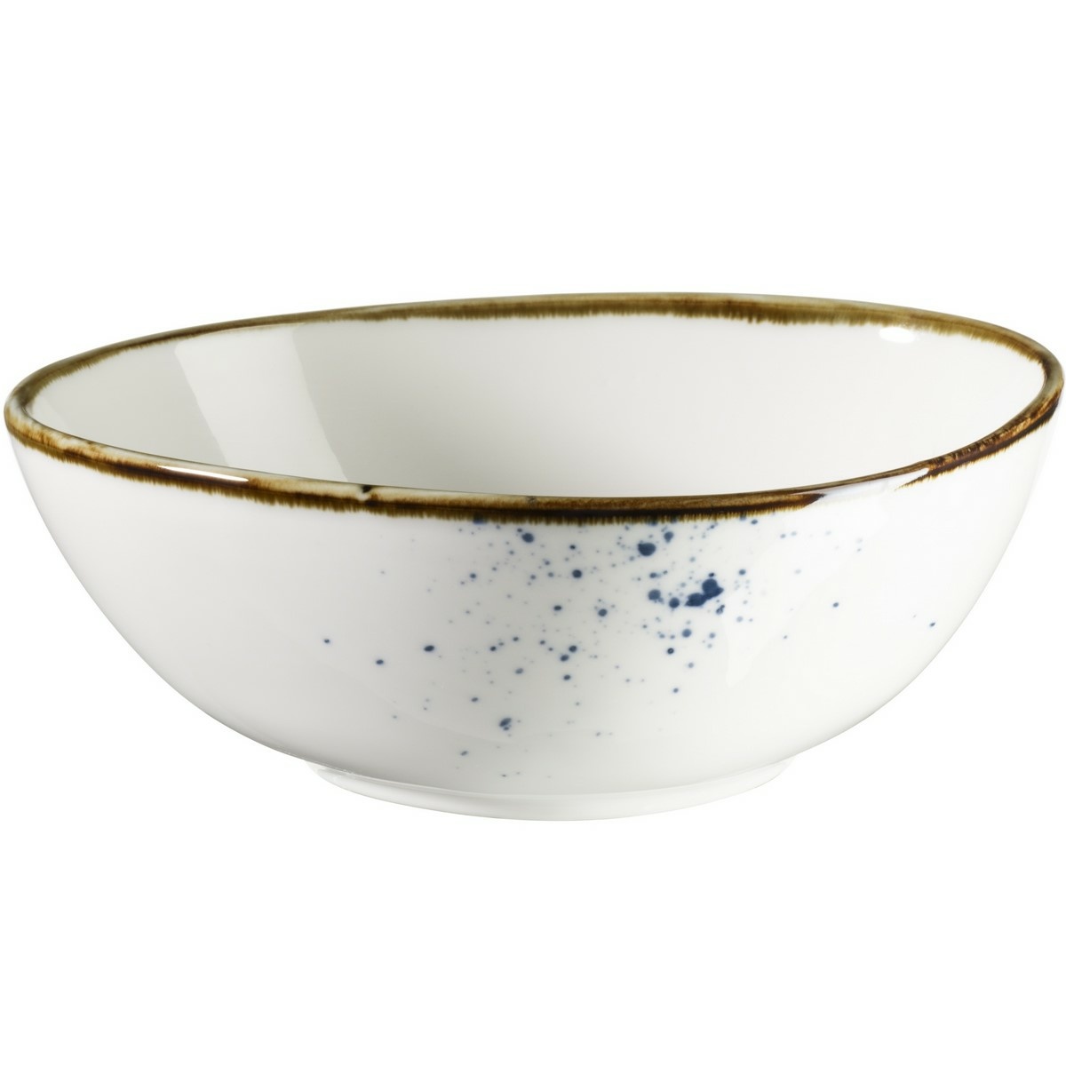 Mäser Bol oval Pintar Puncte alb-albastre 15,5 x13,5 cm, M