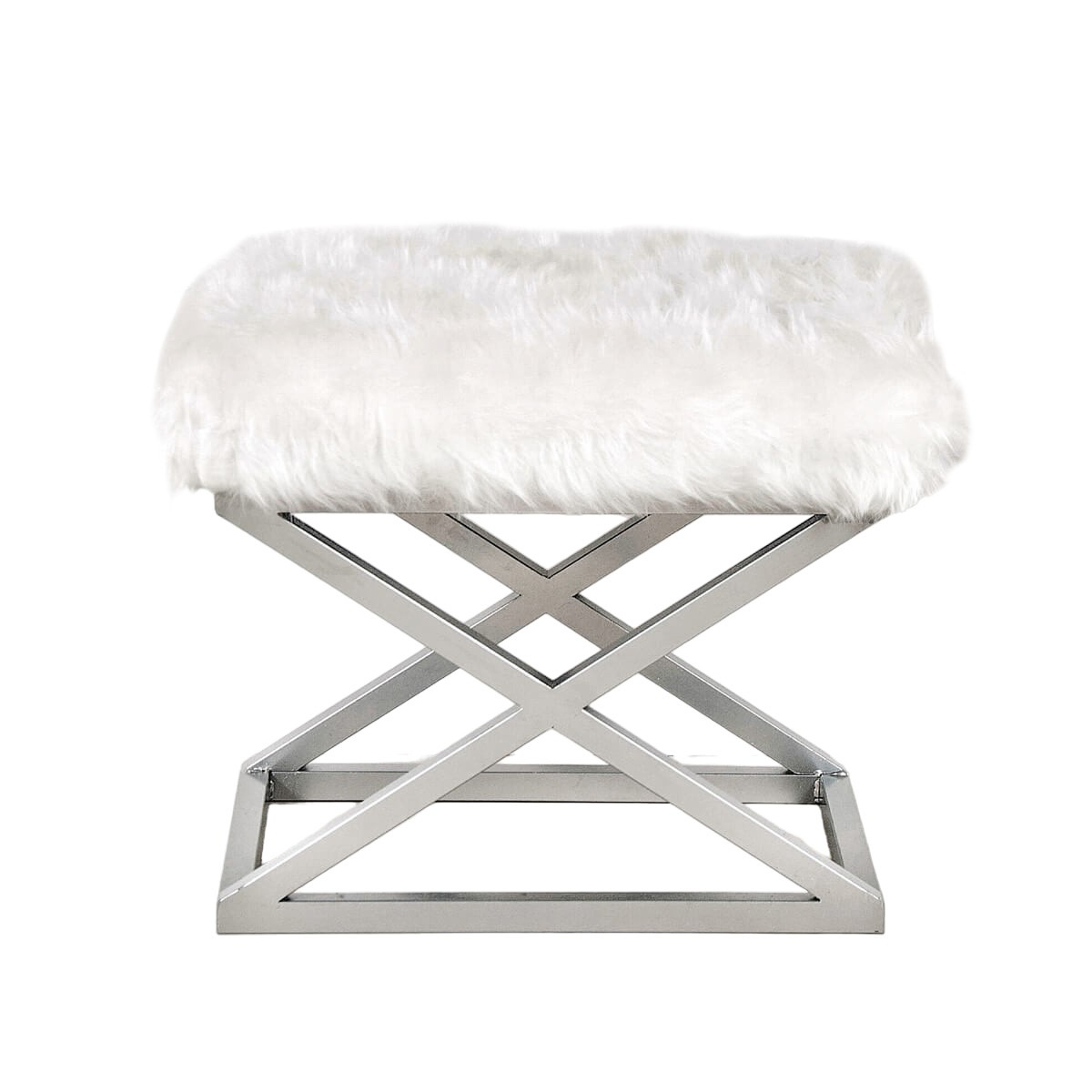 Scaun Capraz Plush alb