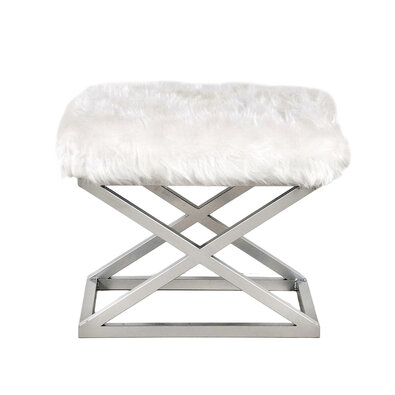 Stolček Capraz Plush White