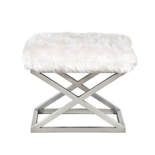 Stołek Capraz Plush White