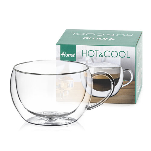 4Home Thermoglas Big Cappuccino Hot&Cool 500 ml, 1 Stück