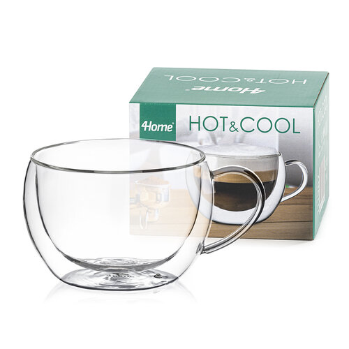 4Home Thermoglas Big cappuccino Hot&Cool 500 ml, 1 Stück