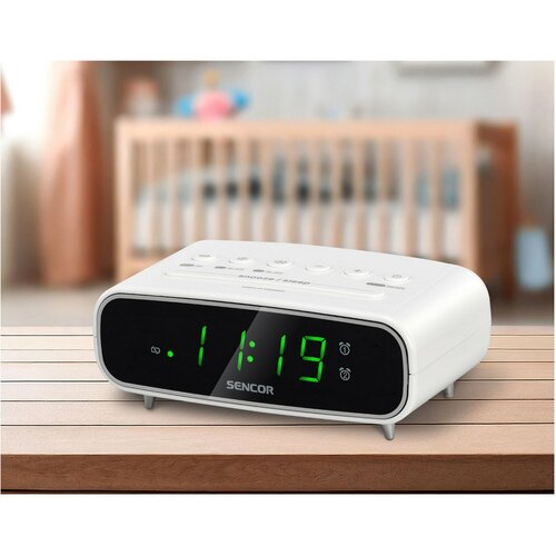 Sencor SRC 2600 W radiobudzik, biały