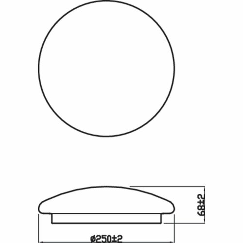 Philips 8718699681111 стельовий світлодіодний світильник Moire 10 Вт 1100lm 4000K 25 см, білий