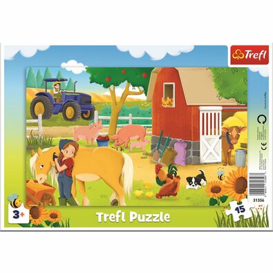 Trefl Puzzle Na farmě, 15 dílků