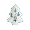 Florina Winterland karácsonyfa porcelán tányér,21,5 x 17,5 cm