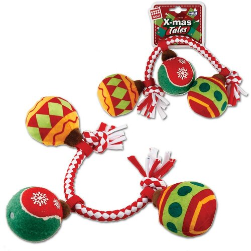 GiGwi Art. 8607 Weihnachtsseil mit Kugeln