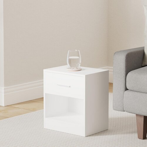 Set nočných stolíkov E1081 WT, biela, 2 ks