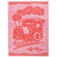 Dětský ručník Train red, 30 x 50 cm